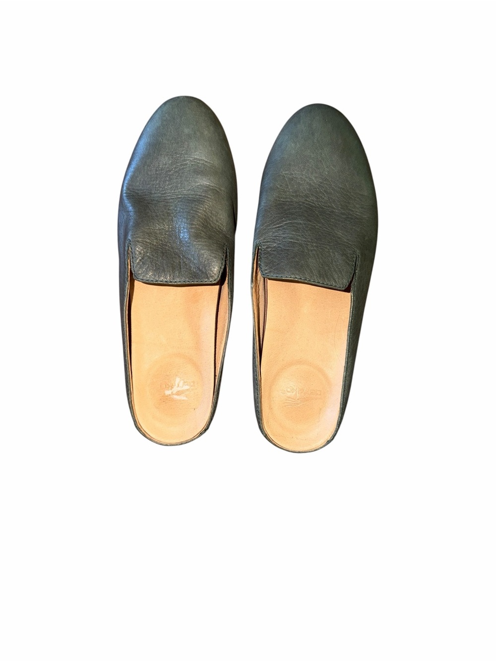 Dansko  Leather Slip-On Mules in Green Size 37